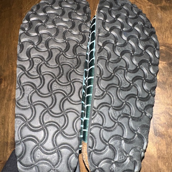 Birkenstock Arizona Gator Gleam sandals 38 US 7-7.5 womens ocean breeze EUC - Picture 6 of 7